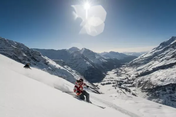 neige poudreuse de janvier